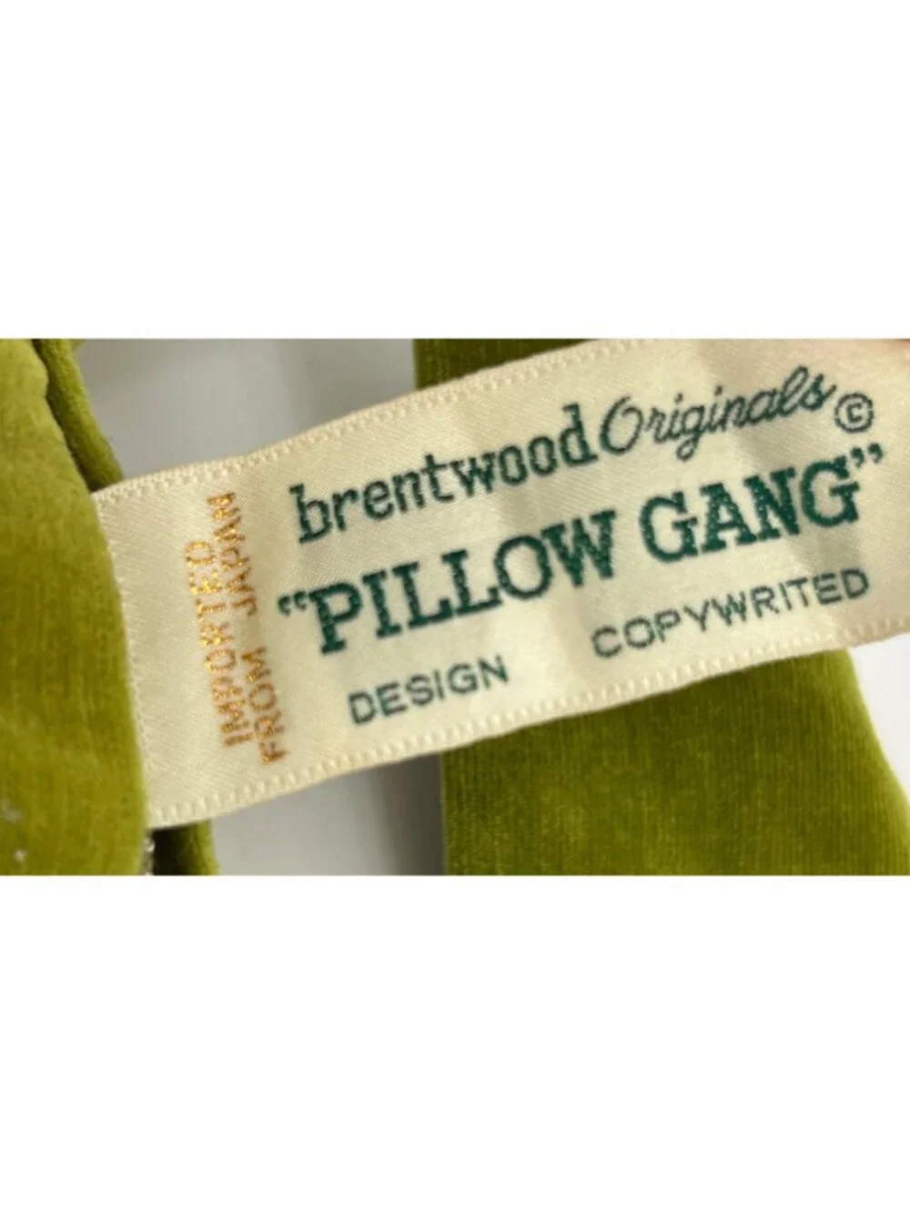 1960s Brentwood Originals Pillow Gang Napoleon Plush Velvet Kitsch Rare Pop-art